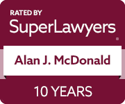 Super Lawyers badge (Alan McDonald)